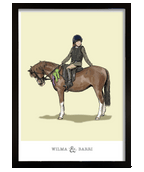 Me & My Pony Personalised Art print