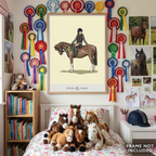 Me & My Pony Personalised Art print